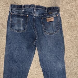 Wrangler Men's Dark Blue Boot Cut Jeans